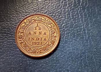 Stare monety 1/12 anny 1921 Indie Brytyjskie