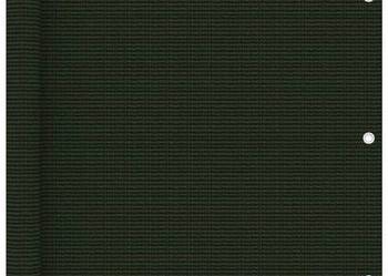 vidaXL Parawan balkonowy, ciemnozielony, 75x500 cm, HDPE(SKU310970)