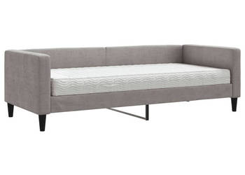 Sofa z materacem do spania kolor taupe tkanina 80x200 cm WM-3196558