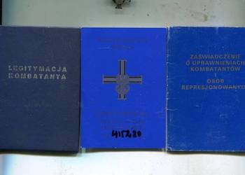 Odznaka Weterana Walk o Niepodległość z dokumentami