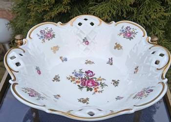 Patera porcelanowa na nóżkach Reichenbach