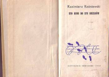 (9573) STO KONI DO STU BRZEGÓW – KAZIMIERZ KOŹNIEWSKI
