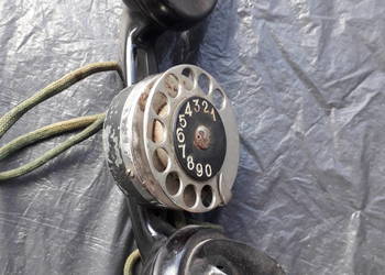 Telefon monterski ebonitowy słuchawka serwisowa