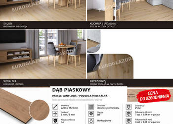 podłoga mineralna winylova barlinek dąb piaskowy CENA DO UZGODNIENIA