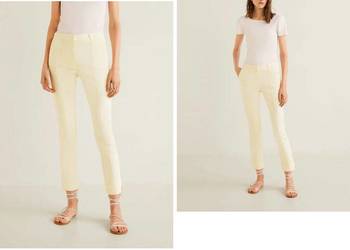 spodnie mango trousers 43038819 cytrynka r. 36 S