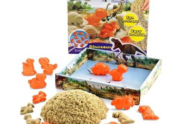 Zestaw Piasek Piaskolina 500g Foremki Dinozaury Motion Sand