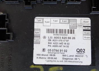 Moduł drzwi Mercedes A0038206626