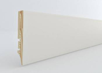 KASOLIK Listwa przypodłogowa drewniana biała PW7C