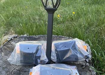 Duże domki solarne ogrodowe LED 4 szt