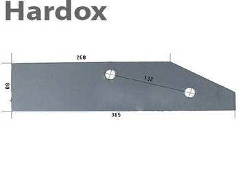 Płoza krótka HARDOX 27080704/L części do pługa RABEWERK
