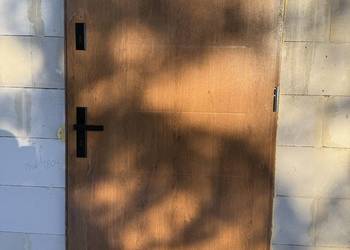 Drzwi Stalowe 80/90 Antracyt ,Złoty dąb Orzech