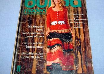 Burda Moden 11/1971 magazyn mody + wykroje Vintage