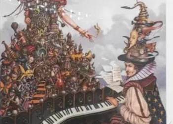 TOMASZ SĘTOWSKI 'Utwór dla jej wysokości’ inkografia, papier