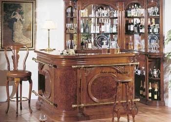 Bar narożny zestaw orzechowy