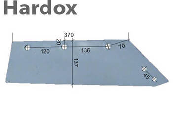 Lemiesz 300hektarów HARDOX 969021/P KG 12 do pługa KRONE