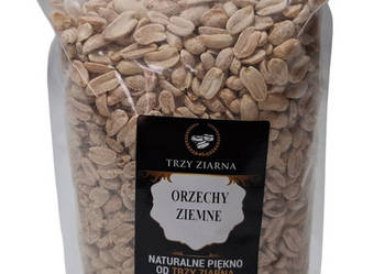 Orzechy ziemne, arachidowe, prażone, bez soli, 1kg, Trzy Ziarna (Spożywczy)