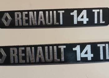 Renault 14 TL emblemat znaczek ORYGINAŁ lata 70/80 vintage klasyk