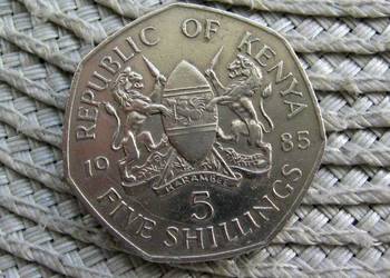 Kenia 5 Szylingów 1985r