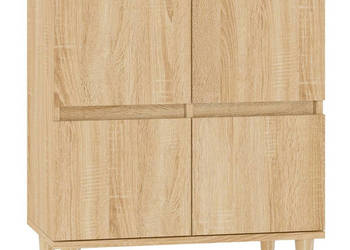 Komoda dąb sonoma 60x35x70 cm materiał drewnopochodny WM-821159