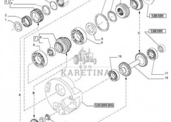 New Holland T6010 T6090 T6070 Koło zębate 5195962