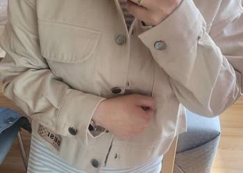 Kurtka jeansowa beżowa