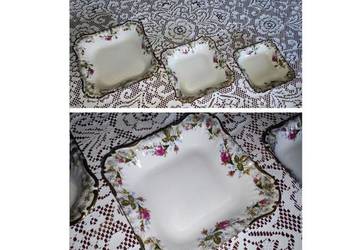 salaterka porcelanowa  iwona pozłacana Chodzież złota róża