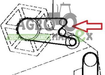Z30881, 1615254M1, 603290 PAS KLINOWY MOTOWIDEŁ L-4264 JD