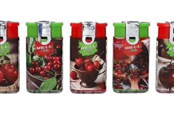 Zestaw 5 Zapalniczek Żarowo-Płomieniowych 2w1 z Oklejką Aromatyzowaną Wiśni