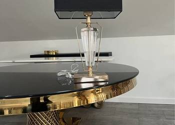 Złota lampa stołowa w kształcie diamentu Premium nowoczesna