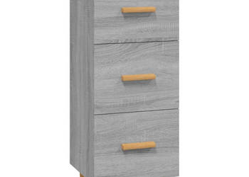 Szafka szary dąb sonoma 345x34x90 cm materiał drewnopochodny WM-817409