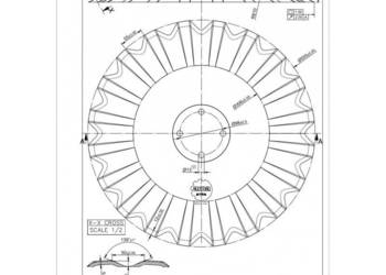 Talerz 560 mm, 4 otworowy, grubość 5 mm typ SKF 4x98x13  Razor, agresywny,…