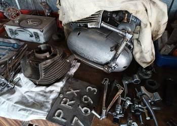 Części WSK WFM SHL.Silnik WFM.Zbiornik Romet Pegaz Klamki SHL.