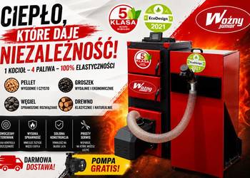 Kocioł piec c.o. na pellet 24kW do280m2 5 klasa ecodesign dostawa 0zł grati Szczecin