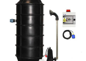 PRZEPOMPOWNIA ŚCIEKÓW DN800 H2100 z pompą 1,5kW VORTEX