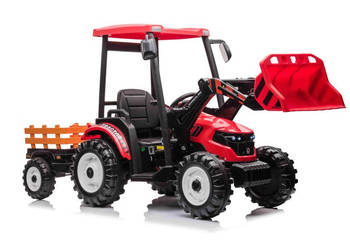 Autko na akumulator OLBRZYMI TRAKTOR Z PRZYCZEPĄ pilot zabawka