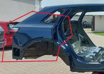 Audi Q8 E-TRON SUV poszycie prawe błotnik prawy tył ćwiartka oryg  Audi Q8 E-TRON SUV poszycie prawe błotnik prawy tył ćwiartka oryg