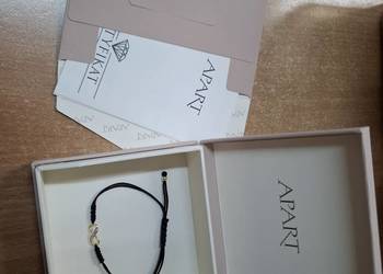 Bransoletka z elementami żółtego złota I diamentami- nieskończoność