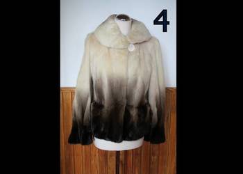 Kurtka z norek norki cieniowane grzbiety Futro naturalne (4)