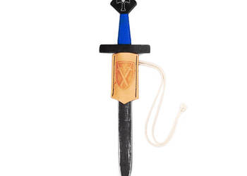 Miecz Drewniany Czarnego Rycerza z Pendantem | Drewno | 45 cm | Średniowie…