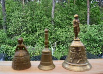 Dzwonki Antyczne Mosiężne 3 Sztuki Okazja Olsztyn Wysyłka