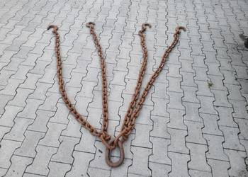 Zawiesie Zawiesia Łancuchowe 4 Haki 18cm oczka 7cm 16mm Kolucho 20cm x 3cm