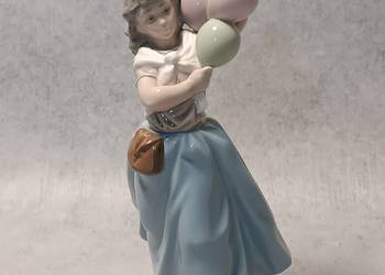 LLADRO Porcelanowa Figurka Dziewczynka z Balonami Lladro Hiszpania