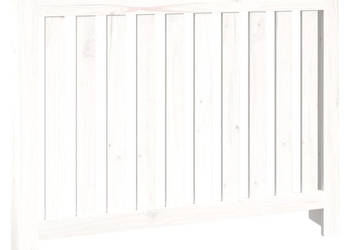Osłona grzejnika biała 1085x19x84 cm lite drewno sosnowe WM-822572