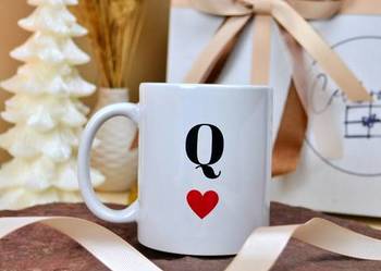 Kubek ceramiczny z nadrukiem QUEEN dla niej