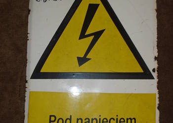 Stara emalia wypukła blaszana