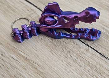 Unikatowy Brelok 3D Skielet Spinozaura - Druk3d Keychain