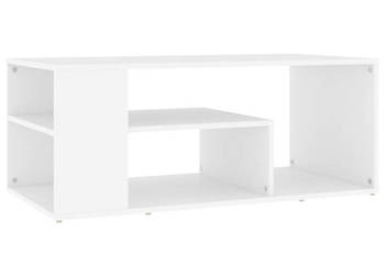 Stolik kawowy biały 100x50x40 cm materiał drewnopochodny WM-806921