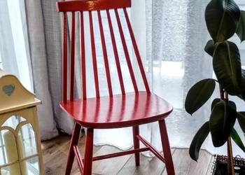 okazja! - kultowe krzesło Fameg A-5910, "patyczak" - drewno bukowe