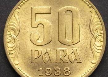 JUGOSŁAWIA 50 PARA 1938 - STAN MENNICZY -
