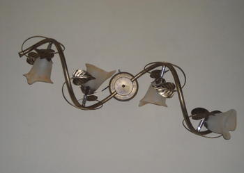 4-punktowa lampa ścienna bluszcz